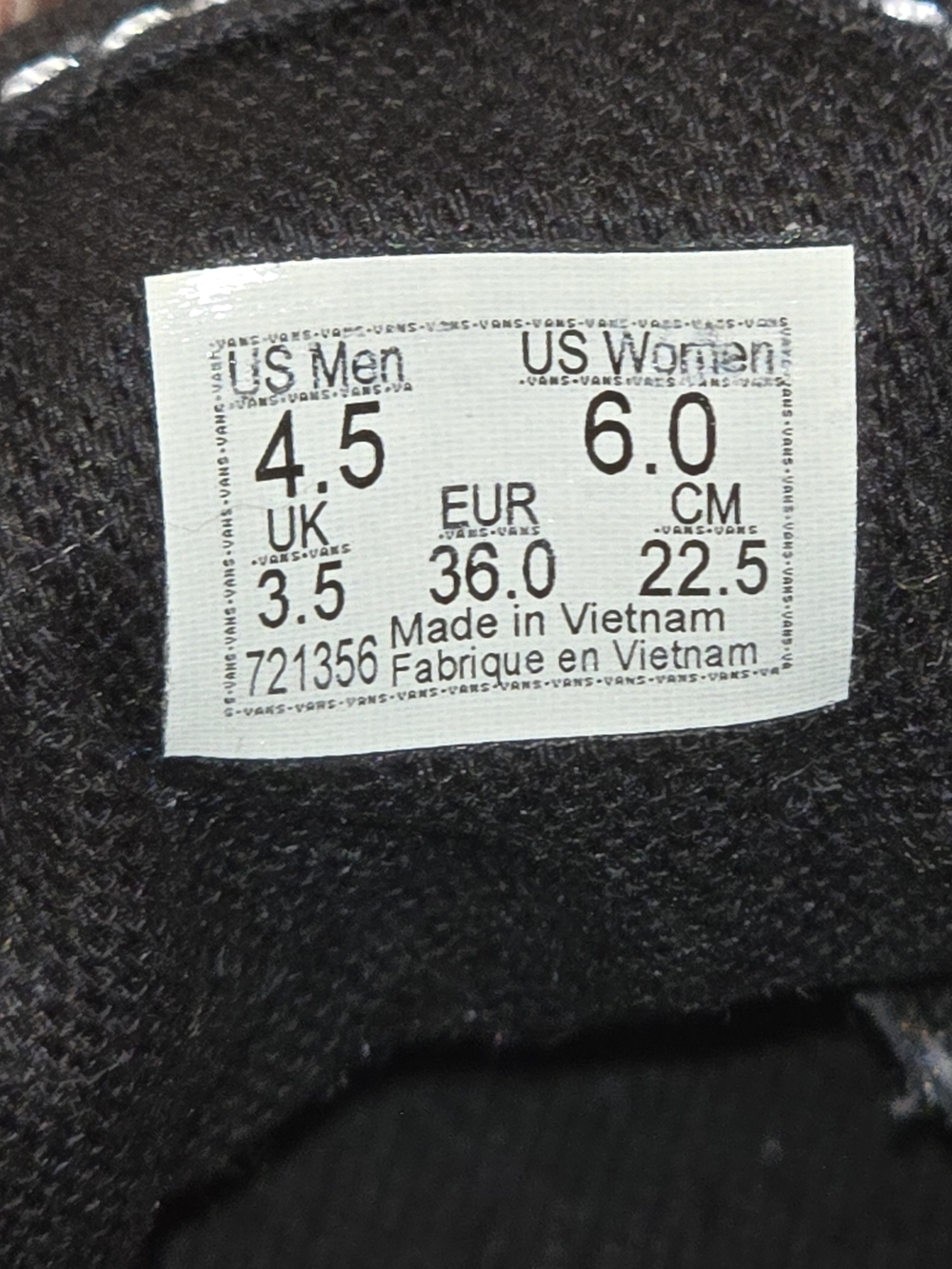VANS Authentic Stackform OSF Platform Sneakers Black Floral Sole Women’s 6 - Picture 8 of 8